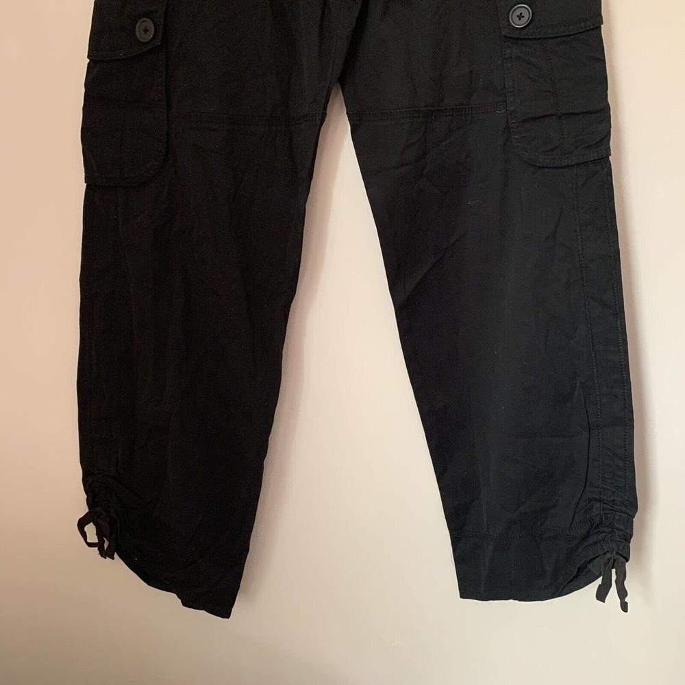 Ann Taylor Loft Marisa Cargo Pants In Black Size 6 - Picture 7 of 9